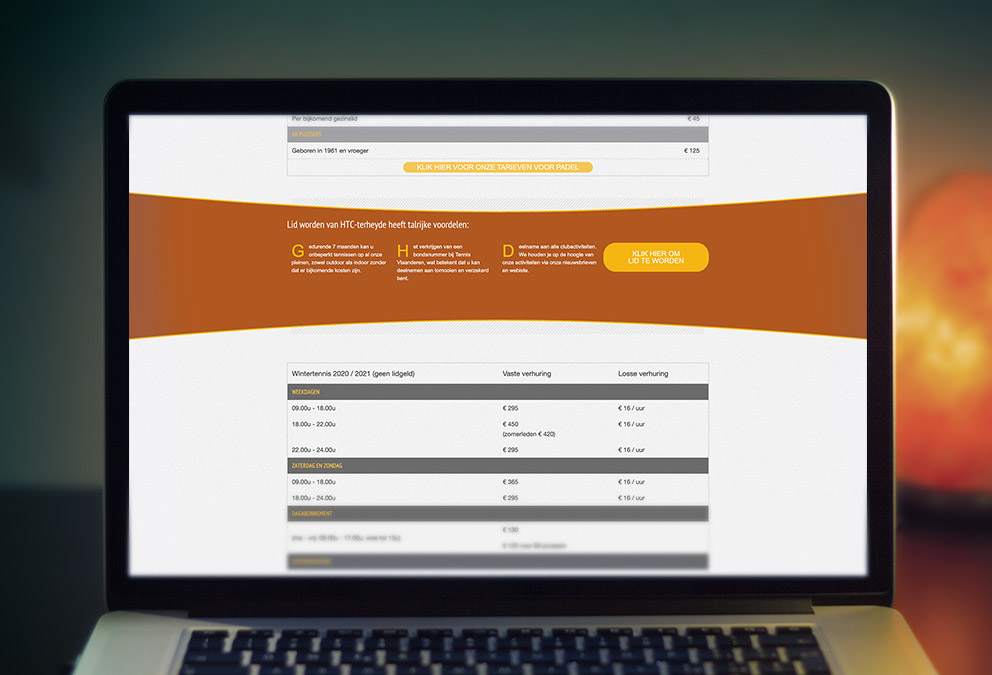 Nieuwe website voor HTC Ter Heyde
