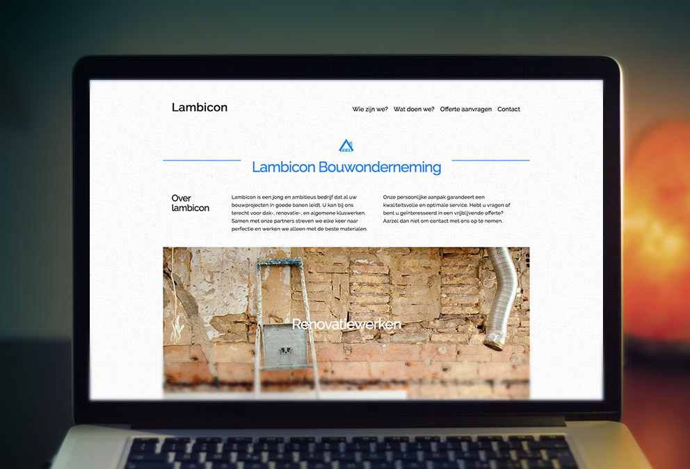 Nieuw website voor Lambicon