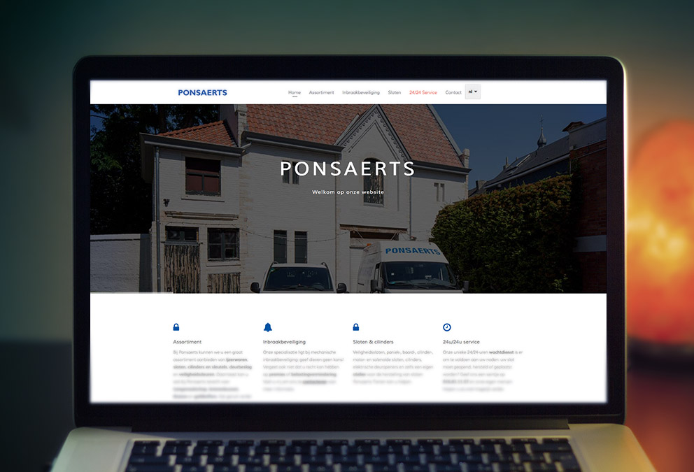 Nieuwe website voor Ponsaerts